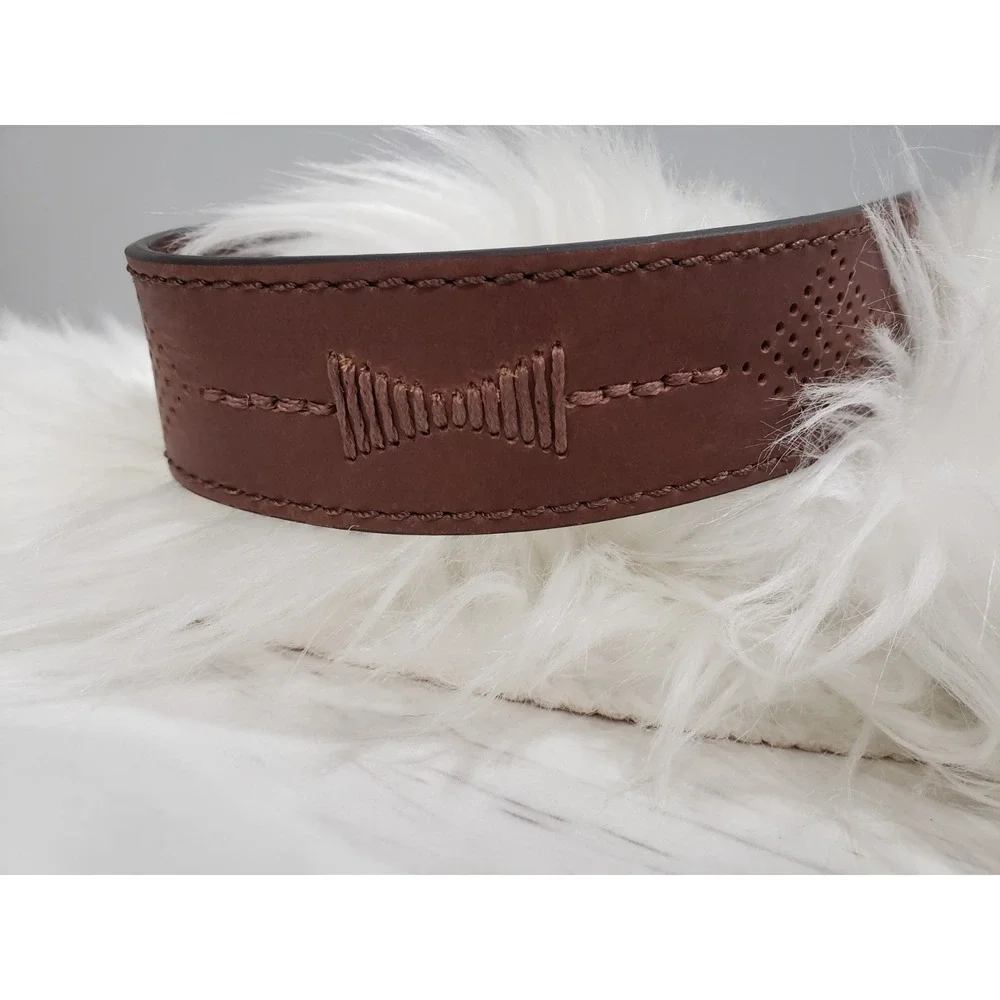 Idyllwind Rodeo Brown Genuine Leather Boho Western Festival Belt NO BUCKLE SMALL